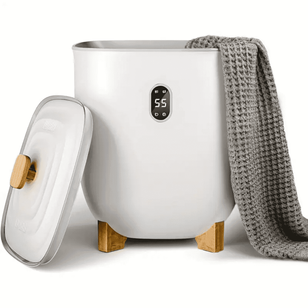 Auseo 25L Upgraded Capacity Towel Warmer, Quick Dual Heating Modes Auto Shut-Off, Fits 2 Blankets/Bathrobes